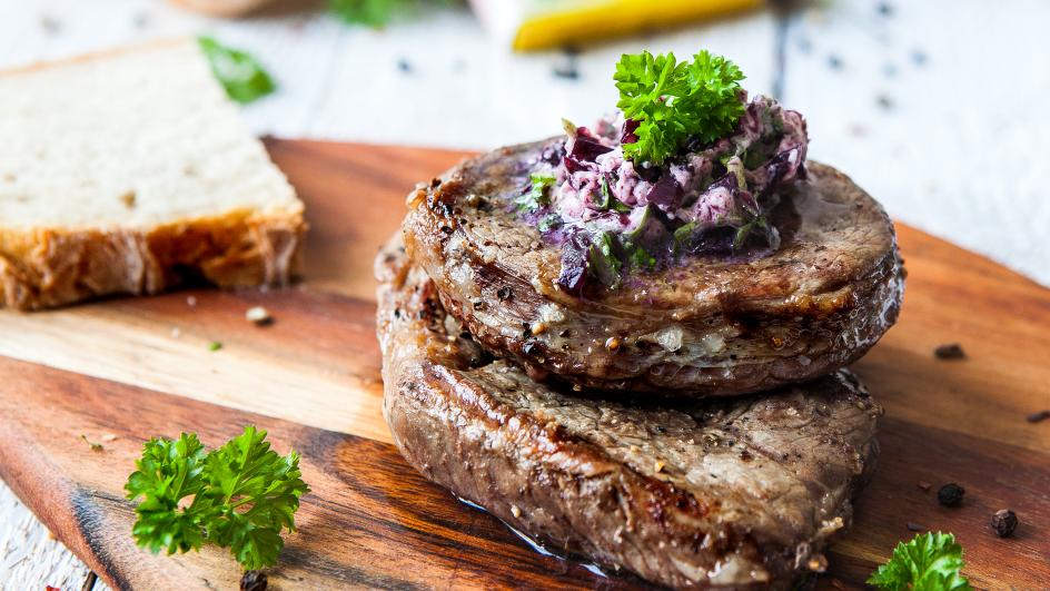 Hovězí steak obchodníka s vínem