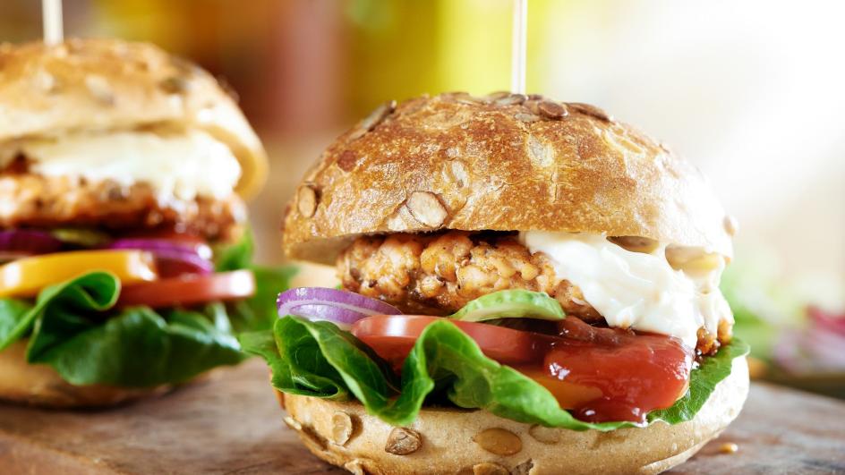 Lososový burger