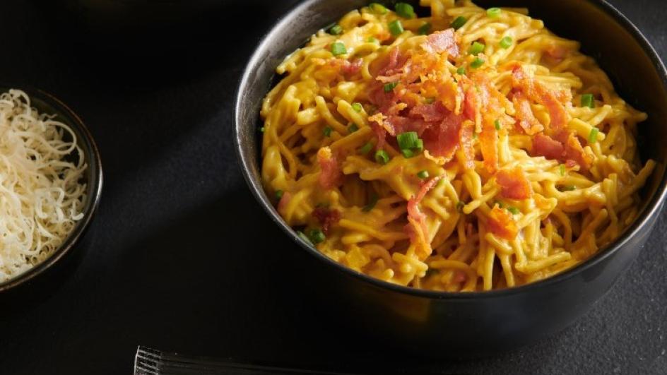 Smažené nudle a la Carbonara