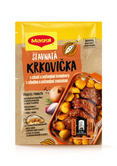 Maggi šťavnatá krkovička s bramborami a cibulí