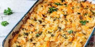 Zapečené těstoviny se sýrem (mac´n´cheese)